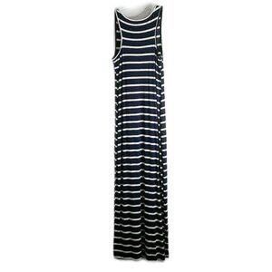 Yelete - Sleeveless Striped Maxi Dress - Size Small